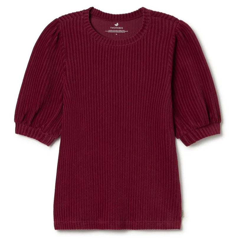 TWOTHIRDS Horst top dark cranberry women