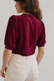 TWOTHIRDS Horst top dark cranberry women