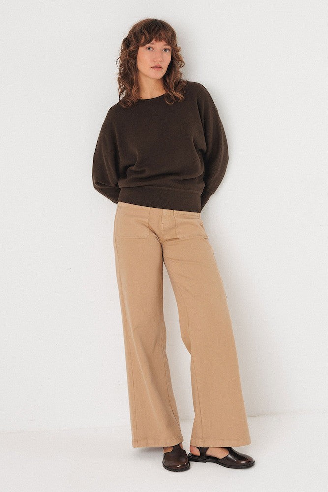 SKFK Ibar jumper 2B dark brown women