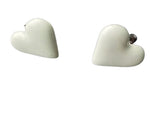 CHLOÉ JULIETTE STUDIO Heart studs green