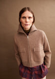 ARMEDANGELS Joaniaas knit jacket cinnamon dust melange women