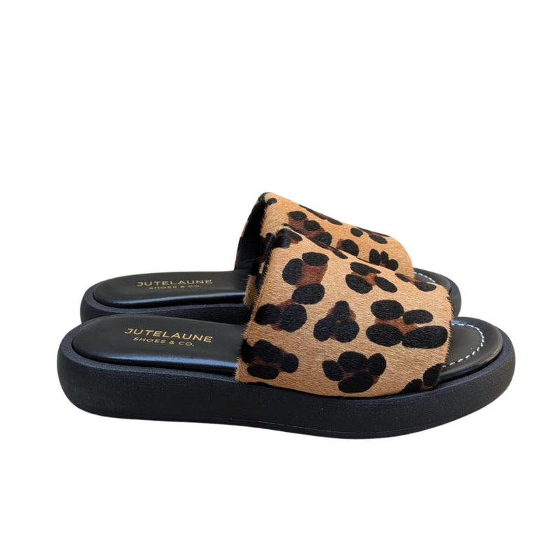 JUTELAUNE Emilie chunky sandals leopard women