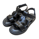 JUTELAUNE Selma multistrap sandals black women