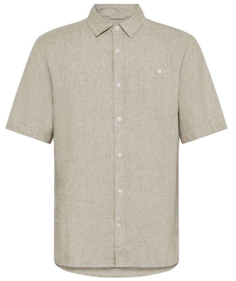 KCA 1090064 Linen short sleeve shirt 1498 twill men
