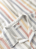 KCA 1090183 Relaxed stripe short sleeve shirt 8032 multicolor stripe men