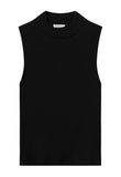 KCA 2010013 Rib mock neck top 1300 black jet women