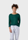 KLITMØLLER Gudrun longsleeve t-shirt moss green women
