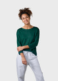 KLITMØLLER Gudrun longsleeve t-shirt moss green women