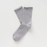 Gray socks on a white background