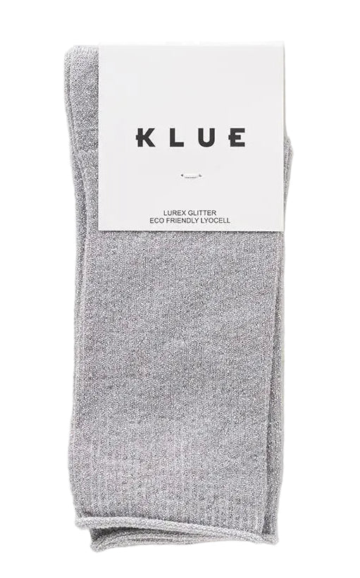 KLUE Glitter lurex socks light grey women