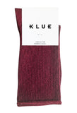KLUE Glitter lurex socks cherry women