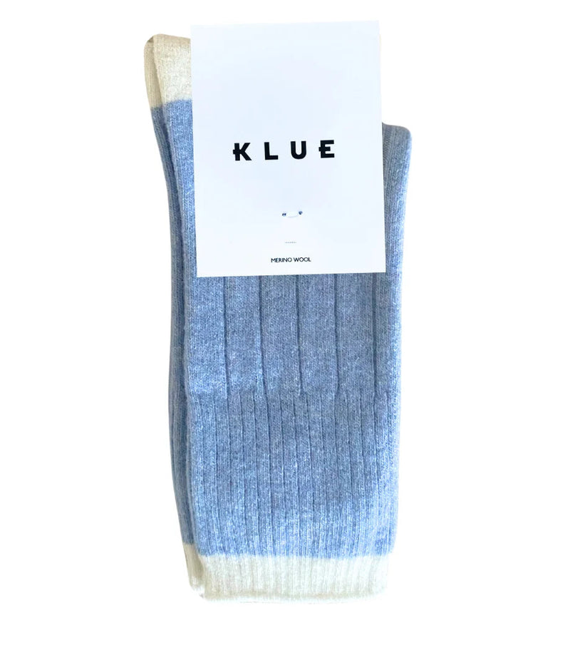 KLUE Merino wool socks bands blue women