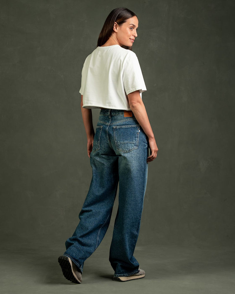 KUYICHI Lucy loose jeans atlantic ocean women