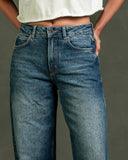 KUYICHI Lucy loose jeans atlantic ocean women