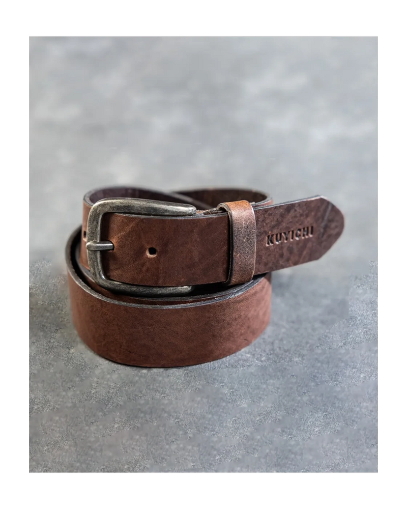 Kuyichi Dean belt dark brown unisex