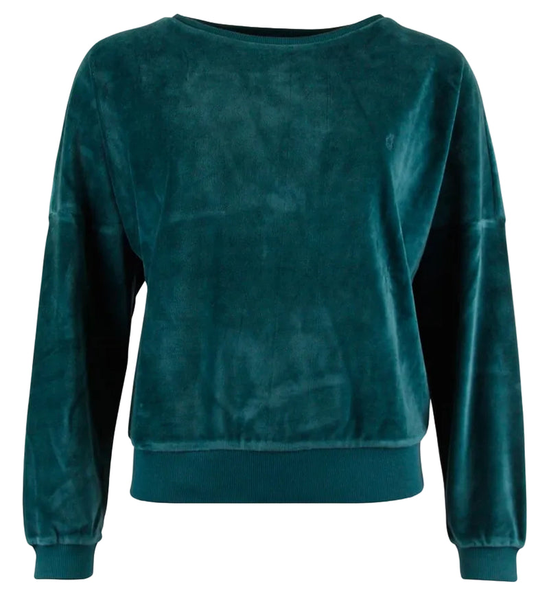 CHILLS & FEVER Lima sweater deep teal women