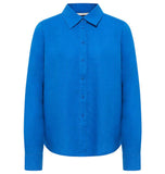 LANIUS 14674 Linen shirt 580 lapis women