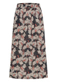 LANIUS 14700 Midi skirt 841 print bloom onyx women