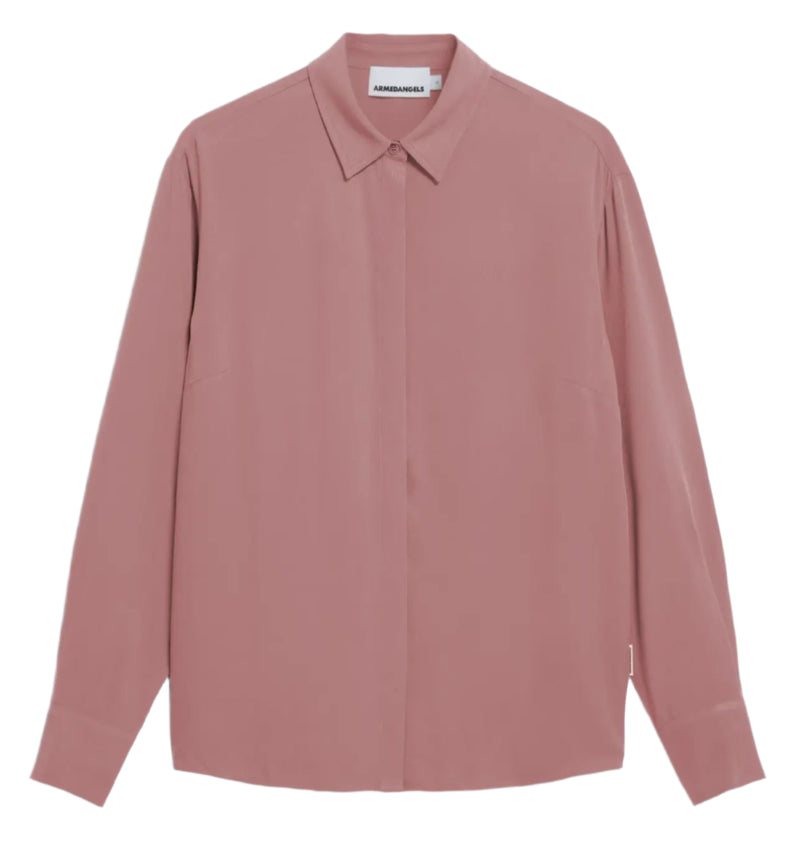 ARMEDANGELS Larisaana longsleeve blouse light berry women