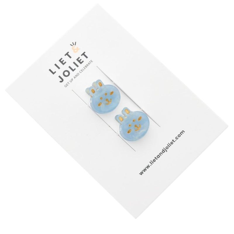 LIET & JOLIET hair clip set blue bunny J25331MIX02