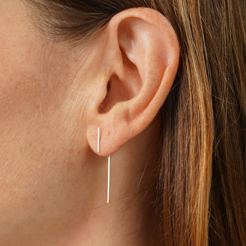 LILO JEWELRY Double needle earrings gold filled