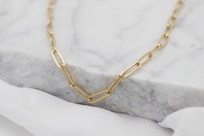 KLIMBIM Link necklace gold plated