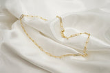 KLIMBIM Link necklace silver plated