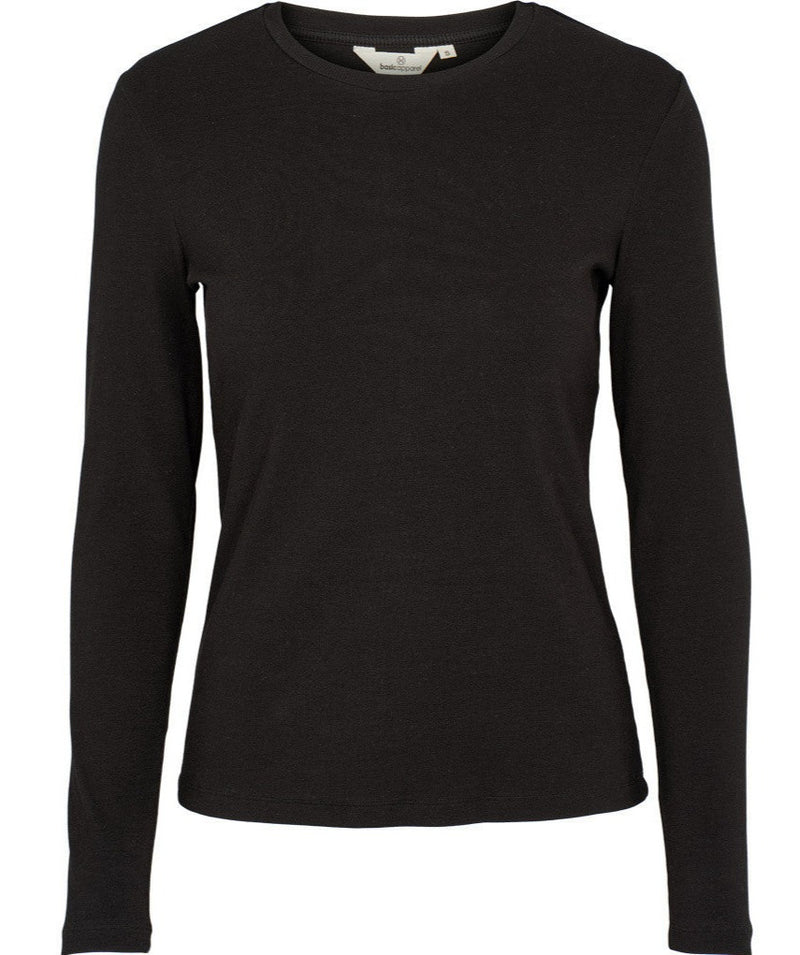BASIC APPAREL Ludmilla longsleeve tee 146-01 black women