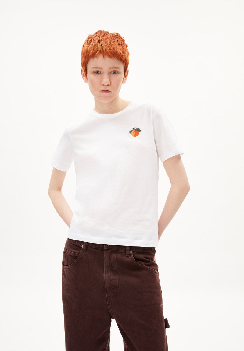 ARMEDANGELS Maarla Fruits T-shirt white women