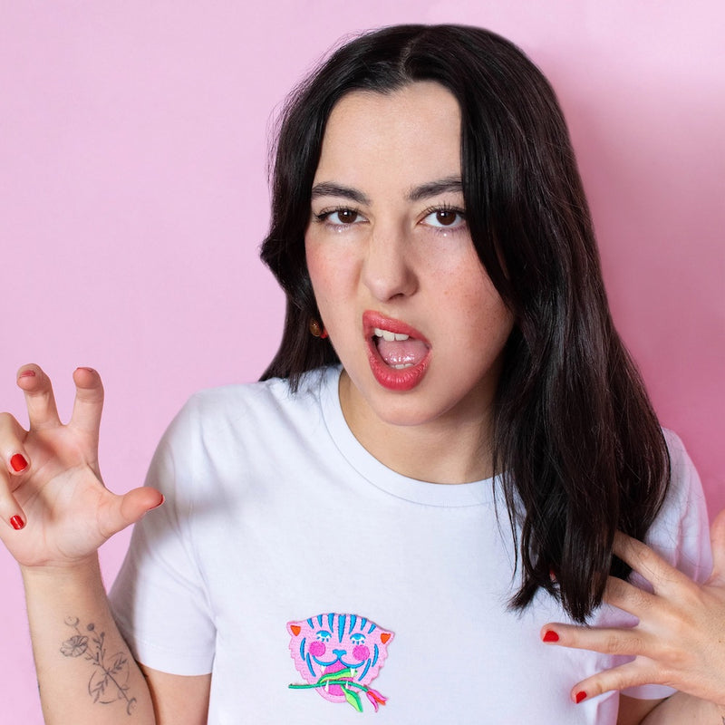 MALICIEUSE Tiger pink patch