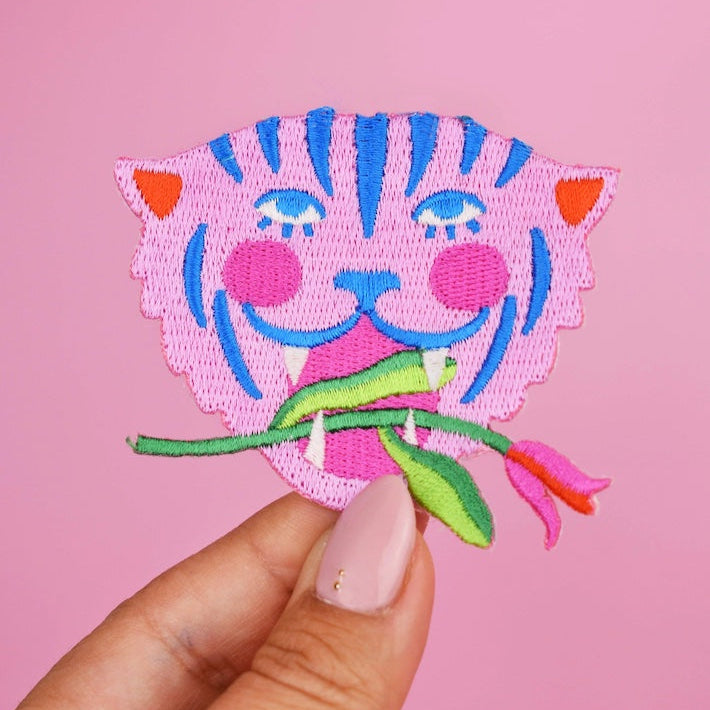 MALICIEUSE Tiger pink patch