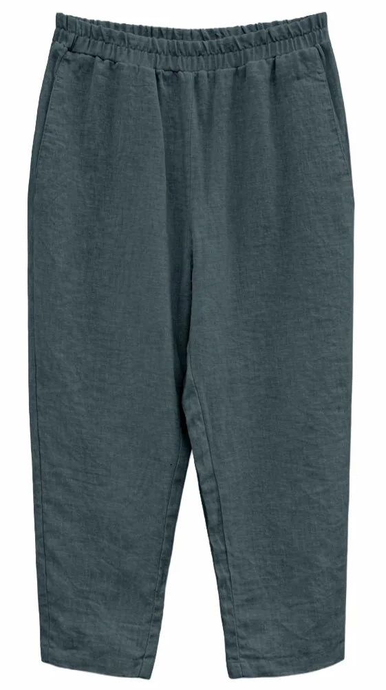 MAZINE Straight leg linen pants bottle women