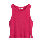MELAWEAR Prisha cropped ribbed tank top berry blend women