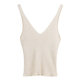 MELAWEAR Rhada knit top cream blend women