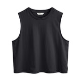 MELAWEAR Rushi cropped tank top black women