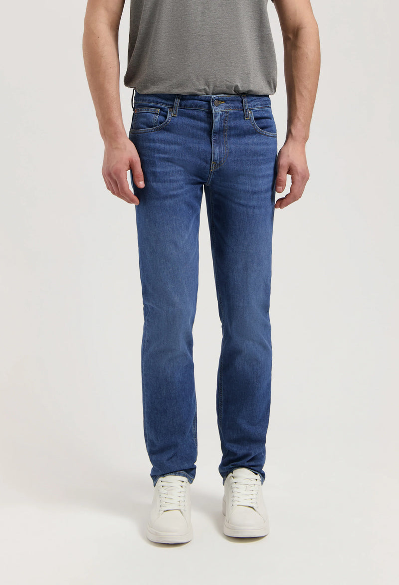 MUD JEANS Bryce mid straight jeans authentic indigo men