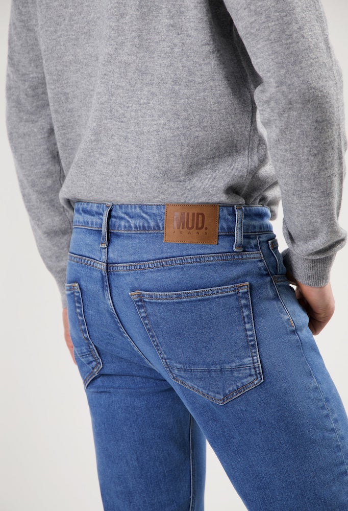MUD JEANS Bryce mid straight jeans stone vintage men