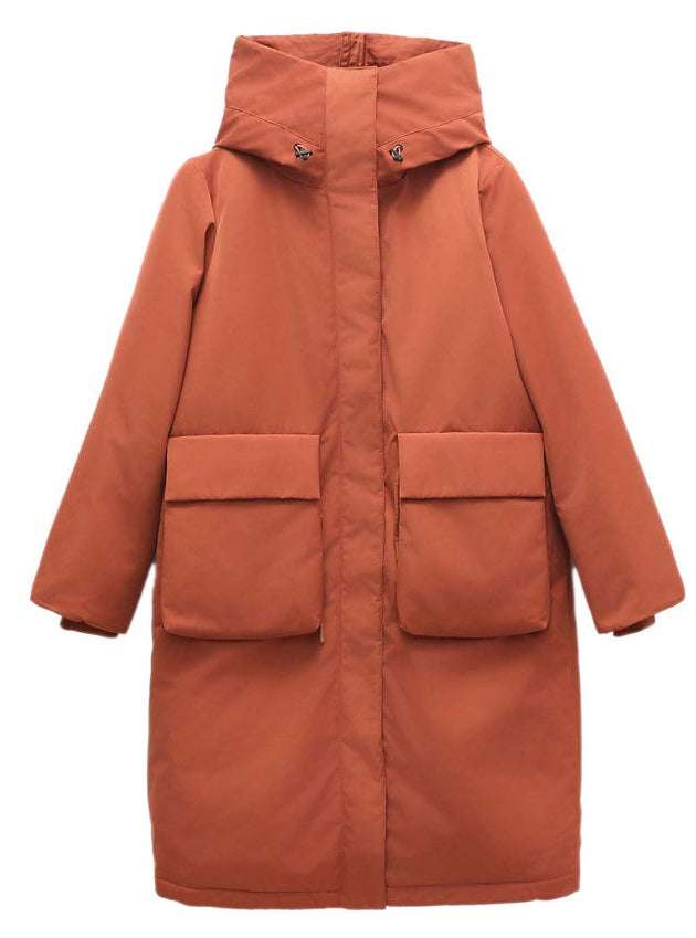 EMBASSY OF BRICKS AND LOGS Mount Pearl utility parka burnt red women