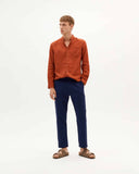 THINKING MU Light travel pants blue night men