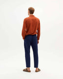 THINKING MU Light travel pants blue night men