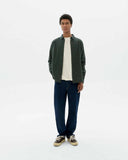 THINKING MU Ant shirt microchecks dark eucaliptus men