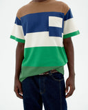 THINKING MU Aaron tee land stripes men