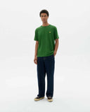THINKING MU Sol contrast t-shirt green dill men