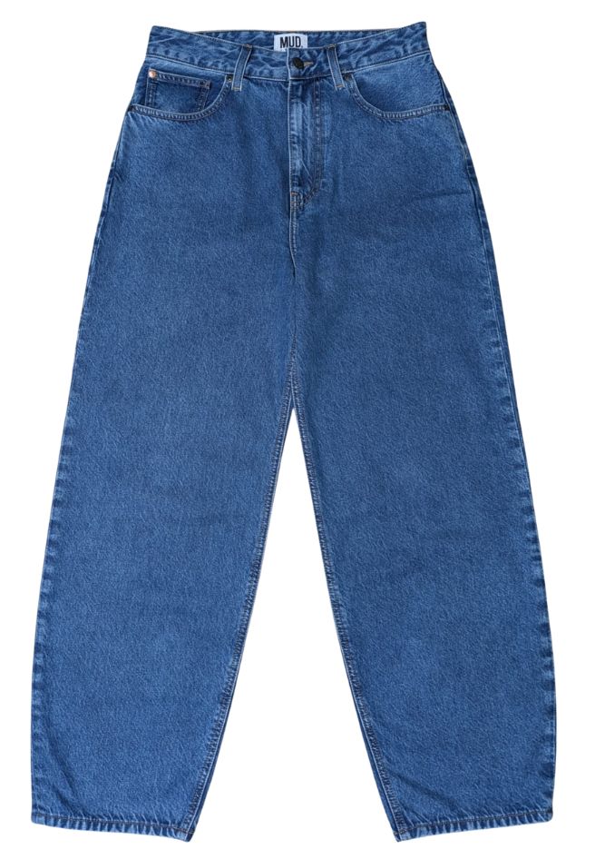 MUD JEANS Brooke high barrel jeans stone vintage women