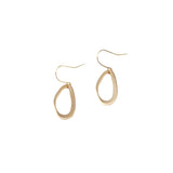 BRASSCAKE Alabaster hook earrings