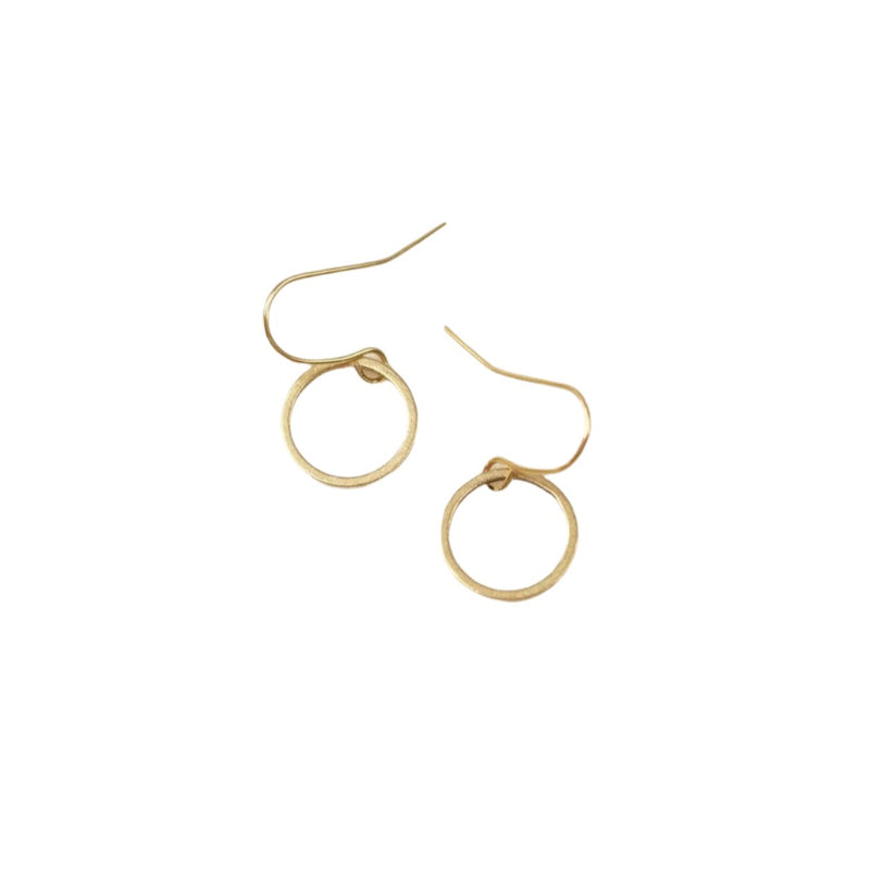 BRASSCAKE Circle hook earrings