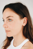 BRASSCAKE Semicircle studs earrings