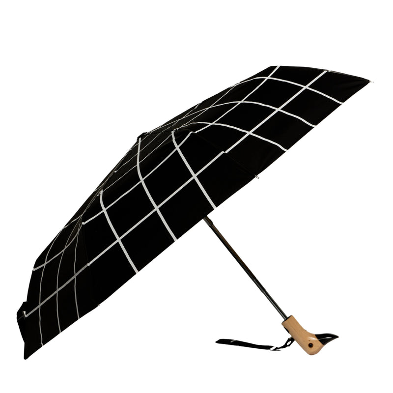 ORIGINAL DUCKHEAD Compact duck umbrella black grid
