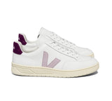 VEJA V-12 Extra white parme magenta women