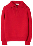 RIFO Annalisa recycled wool sweater red papavero women
